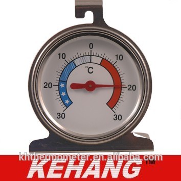 Metal stainless fridge/freezer thermometer