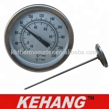 Stainless steel dial 1.75" 44.5 mm Cooking Thermometer Food Temperature Probe