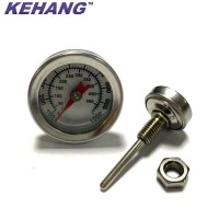 Dial 26mm Small Size Whole 304 SS Installable BBQ Oven Grill Bimetal Thermometer Temperature Gauge