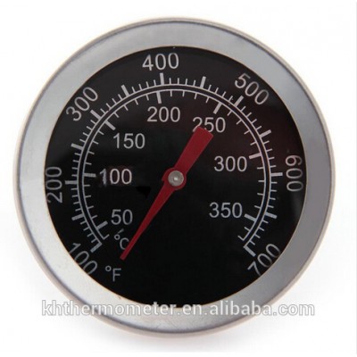 Dial 52mm BBQ Grill Oven Installable Bimetal Thermometer Temperature Gauge