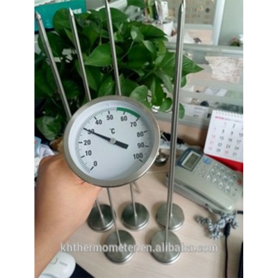 Dial 75mm Big Size Strong Structure Compost Soil Garden Agriculture Thermometer Temperature Gauge